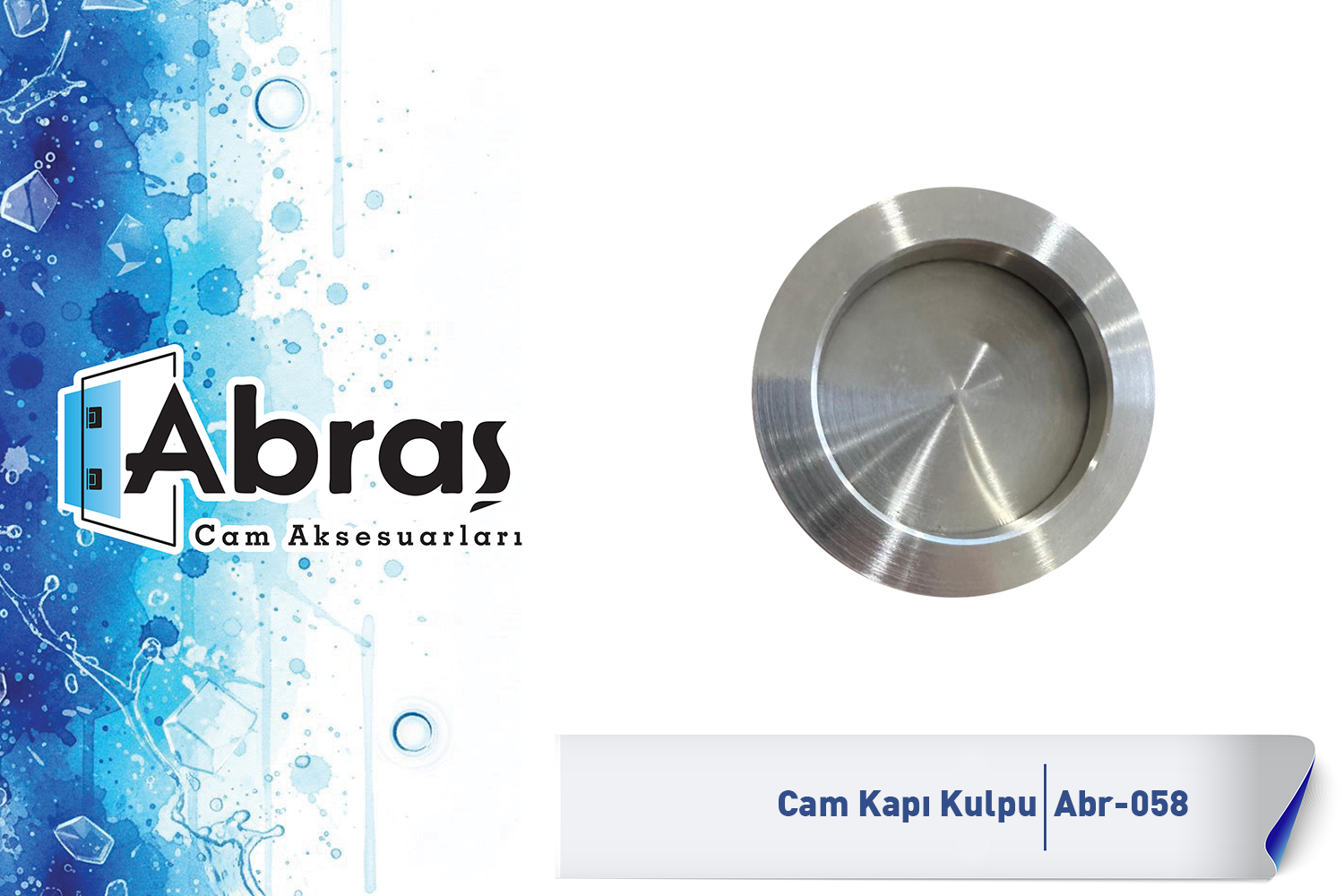 Cam Kapı Noktasal Gömme Kulp Abr-058