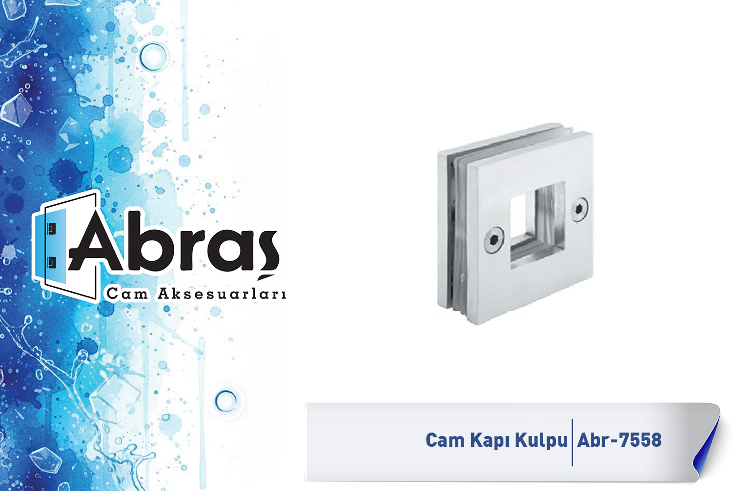 Cam Kapı Noktasal Gömme Kulp Abr-7558