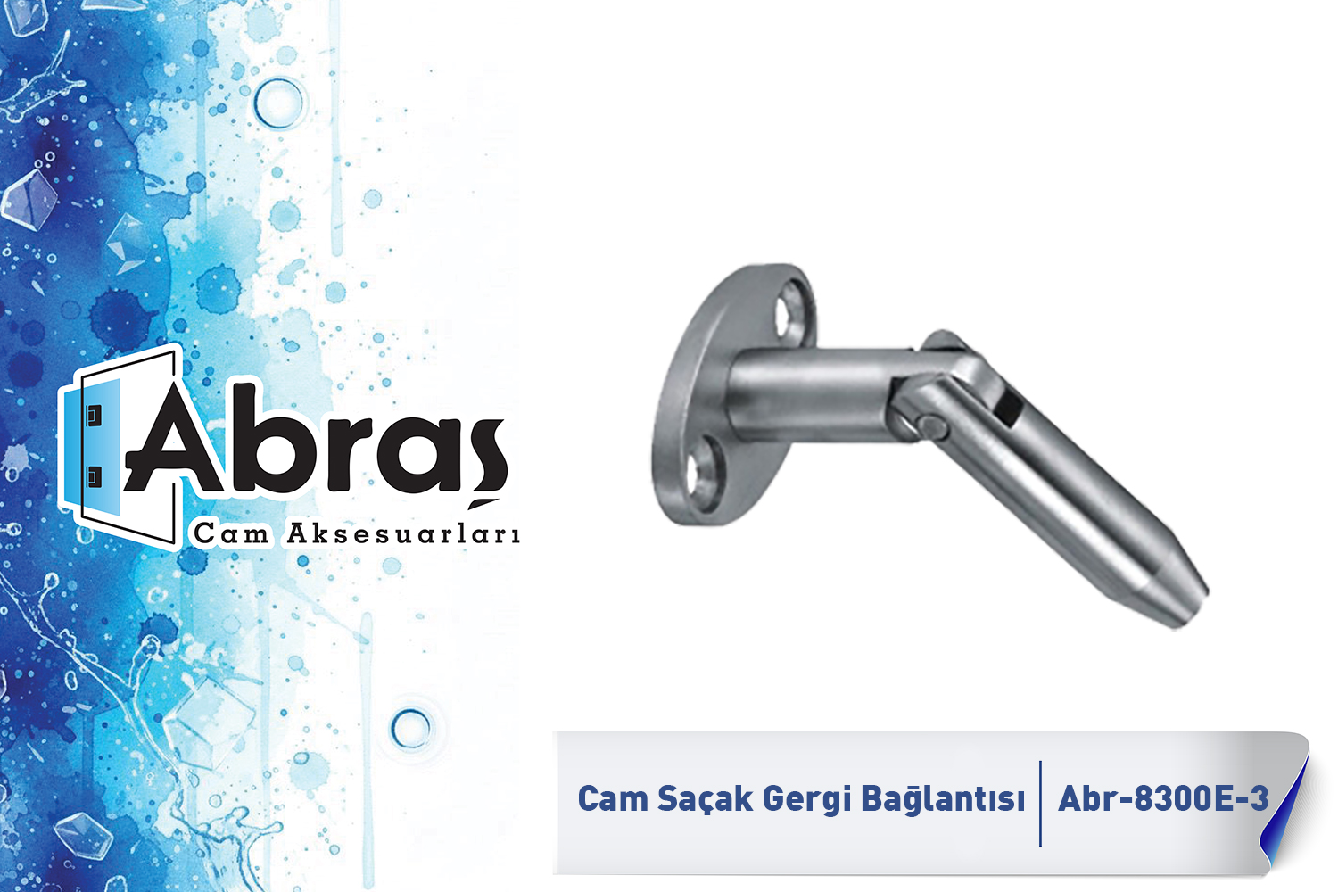 Cam Saçak Duvar Gergi Bağlantısı Abr-8300E-3
