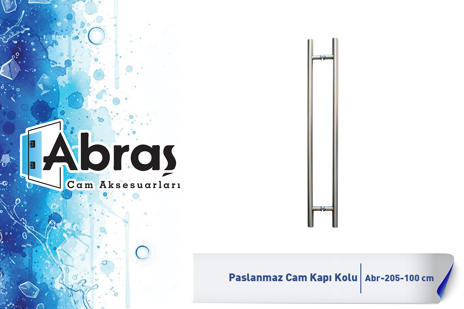 Paslanmaz H Tipi Çekme Kol Abr-205-100 cm