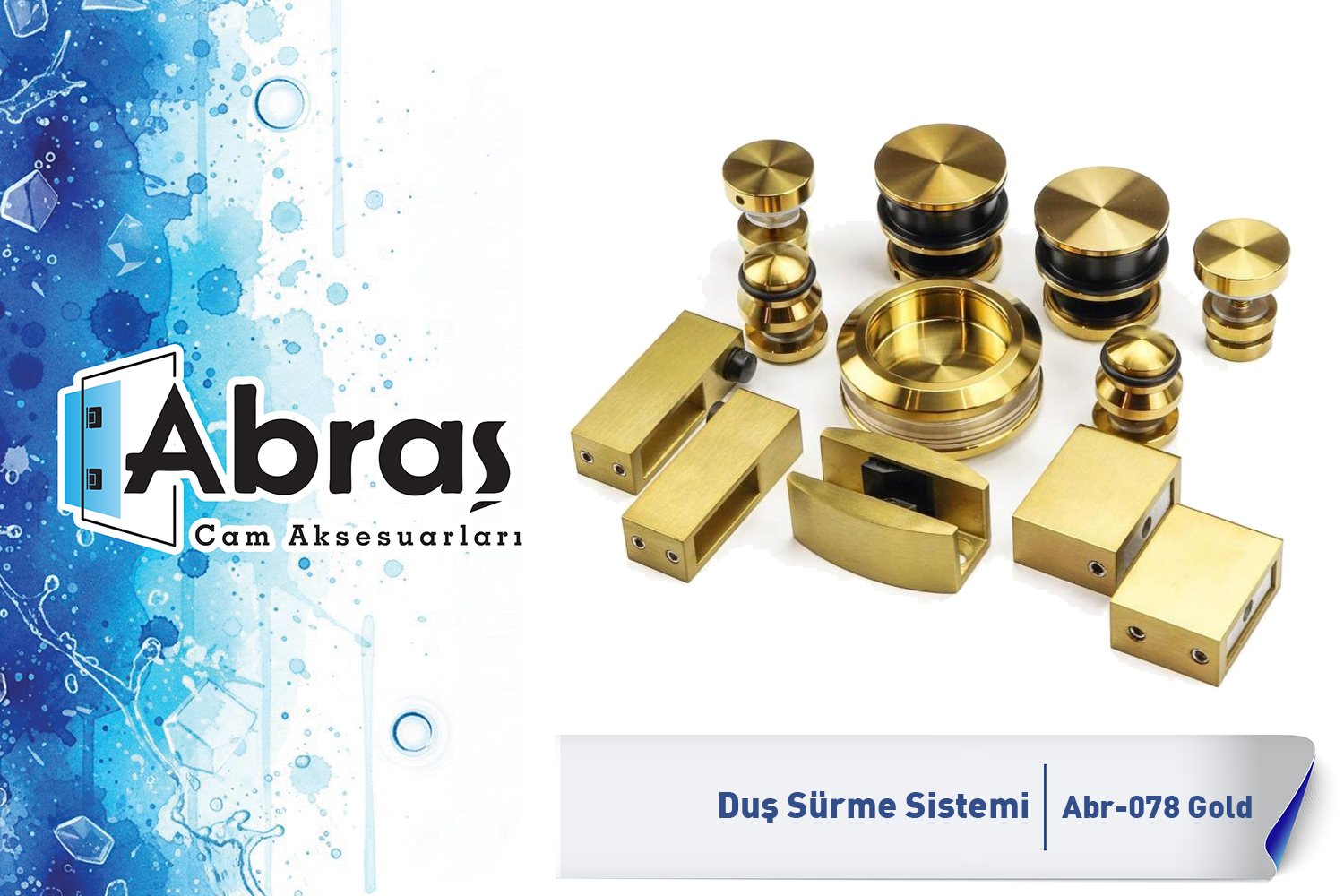 Altın Kaplama Duş Sürme Set Abr-078-Gold