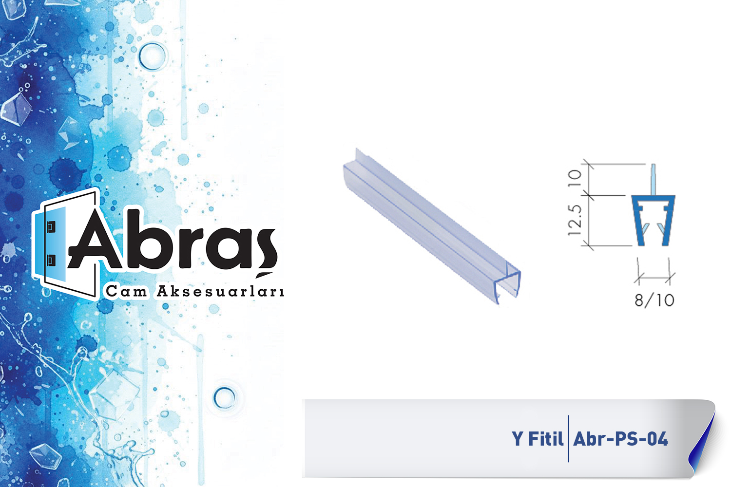 Duş Cam Kapı Alt Suluk Fitili Abr-PS04