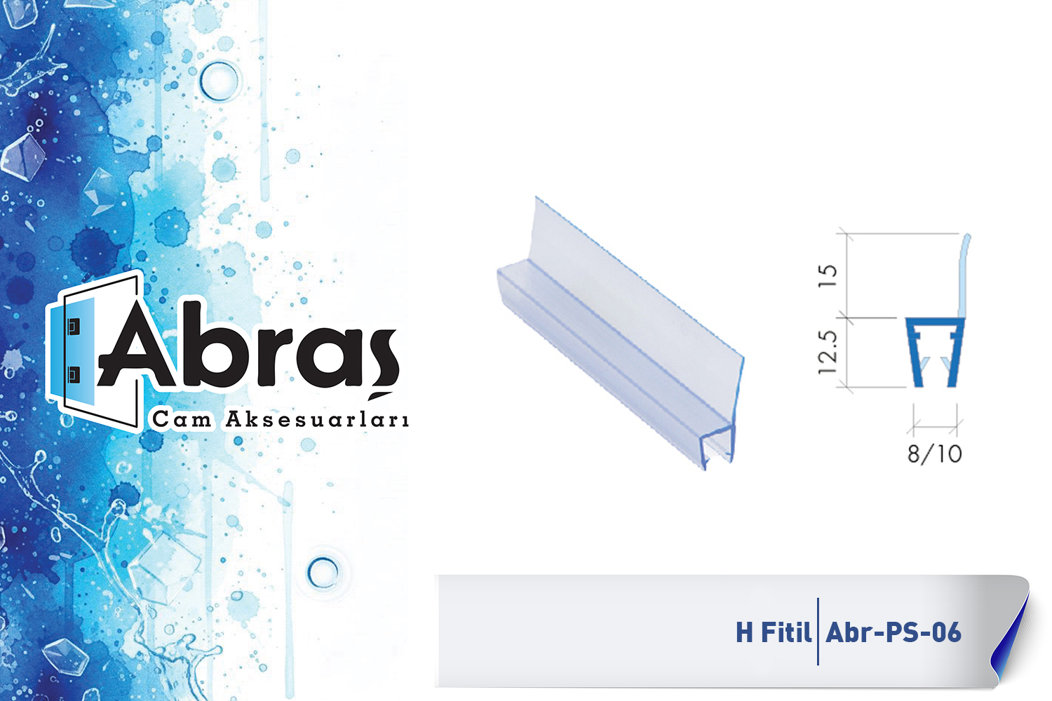 Duş Cam Kapı Bini Fitili Abr-PS06