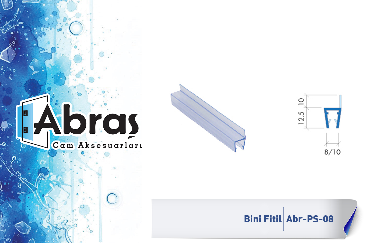 Duş Cam Kapı H Fitili Abr-PS08