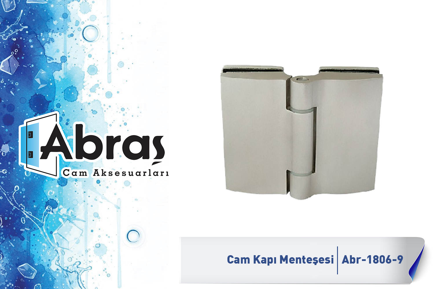 Alüminyum Yaprak Cam Kapı Menteşesi Abr-1806-9