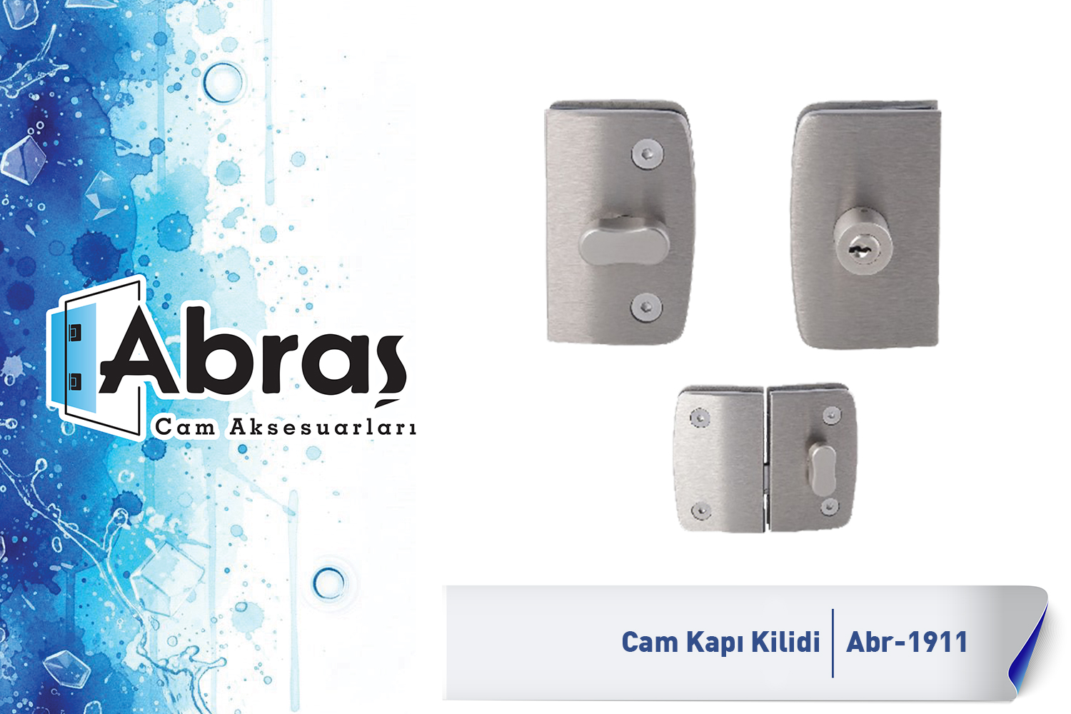 Sürme Cam Kabin Kilidi Abr-1911