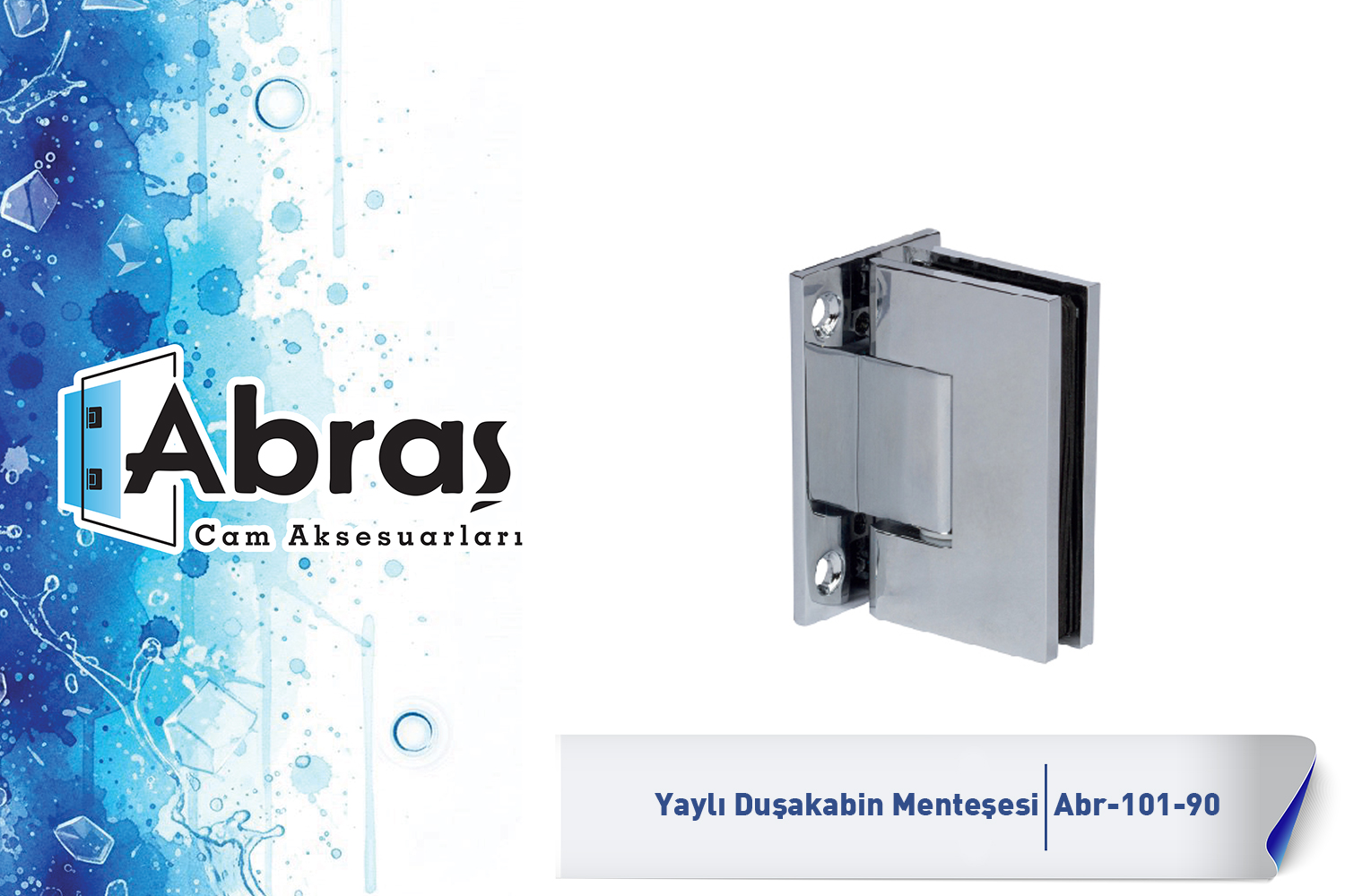 Paraduş Yaylı Cam Kapı Menteşesi Abr-101-90