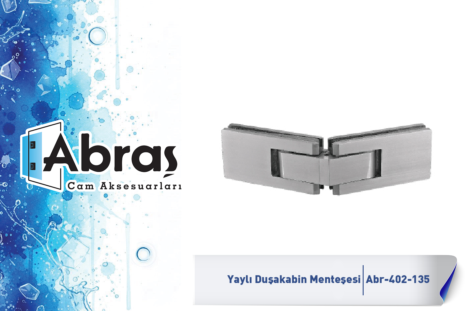 Paraduş Yaylı Cam Kapı Menteşesi Abr-402-135